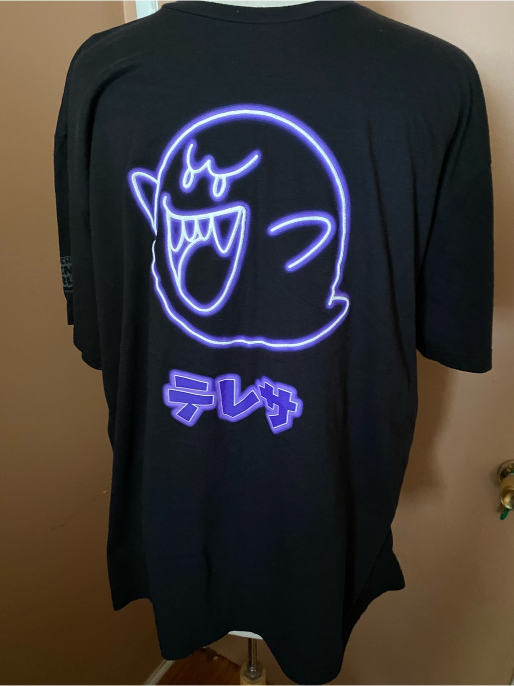 Official Super Mario Nintendo World Purple Ghost Boo T-shirt universal xl